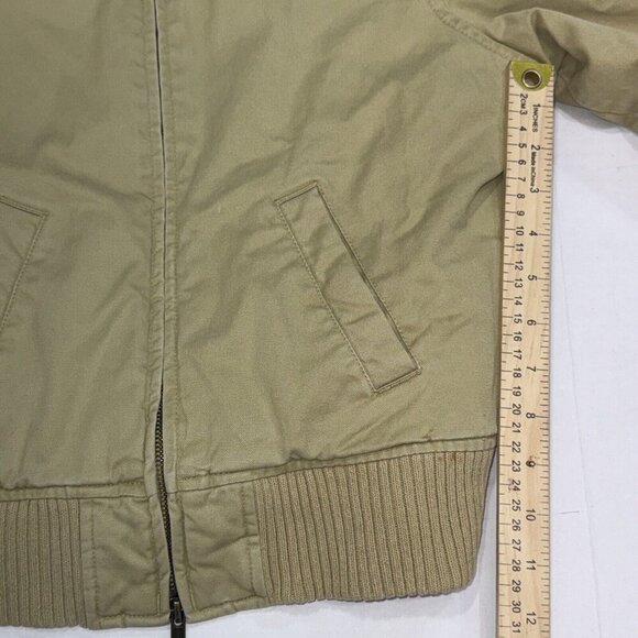 Abercrombie & Fitch VTG Field Canvas Jacket Blanket Wool Lined Chore Coat Small - Picture 6 of 12